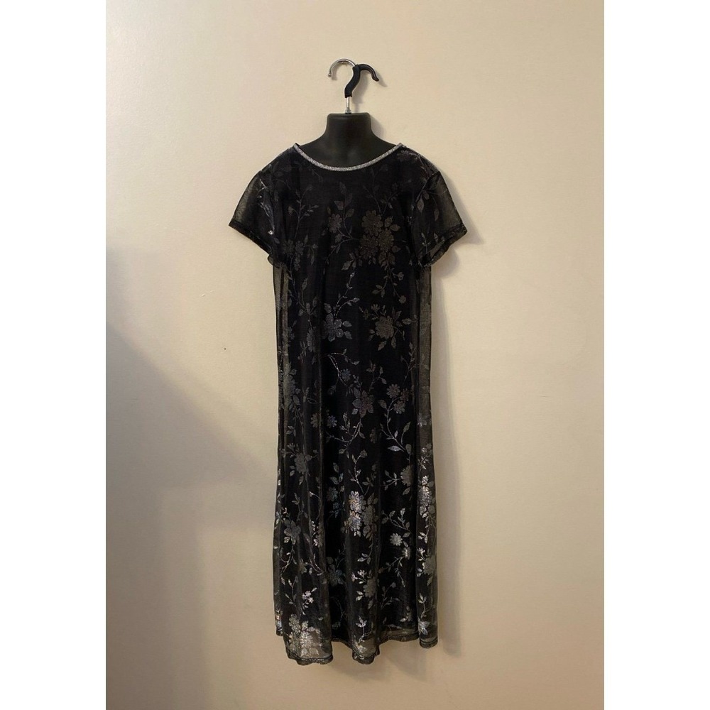 Vintage 1990s Floral‎ Jinelle Two Piece Maxi Dress